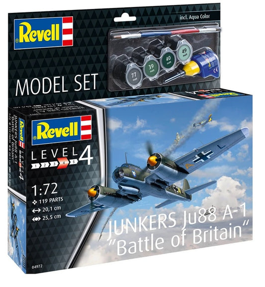 Revell Model Set Junkers Ju88 A-1 "Battle of Britain" 1:72 (Model Kit)
