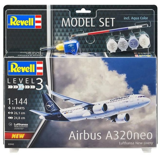 Revell Model Set Airbus A320neo "Lufthansa" New Livery 1:144 (Model Kit)