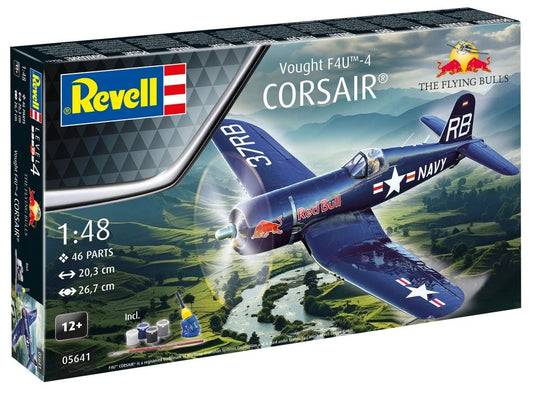 Revell Gift Set F4U-4 Corsair: Flying Bulls 25th Anniv. 1:48 (Model Kit)