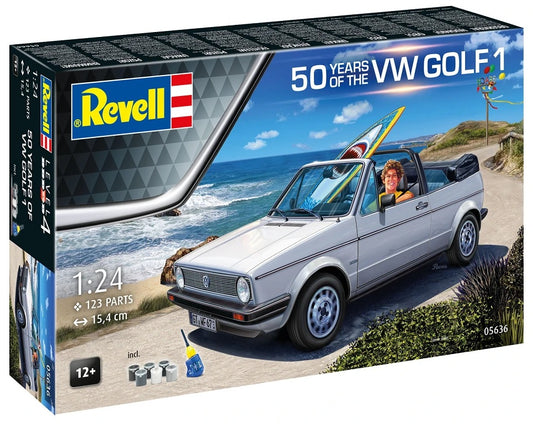 Revell Gift Set "50 Years of the VW Golf 1" 1:24 (Model Kit)