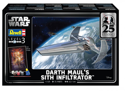 Revell Gift Set Darth Maul's Sith Infiltrator 1:120 (Model Kit)