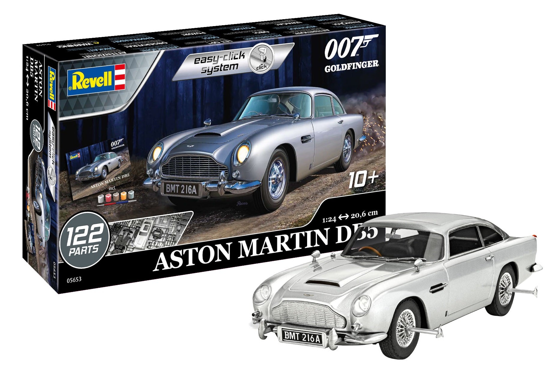 Revell Gift Set James Bond "Aston Martin DB5" easy-click 1:24 (Model Kit)
