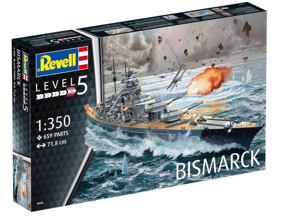 Revell German Battleship "Bismarck" 1:350 (Model Kit)