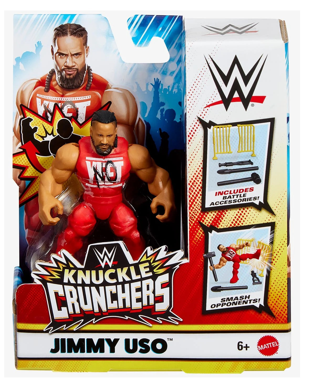 WWE - Knuckle Crunchers Figure - Jimmy Uso (Toys)