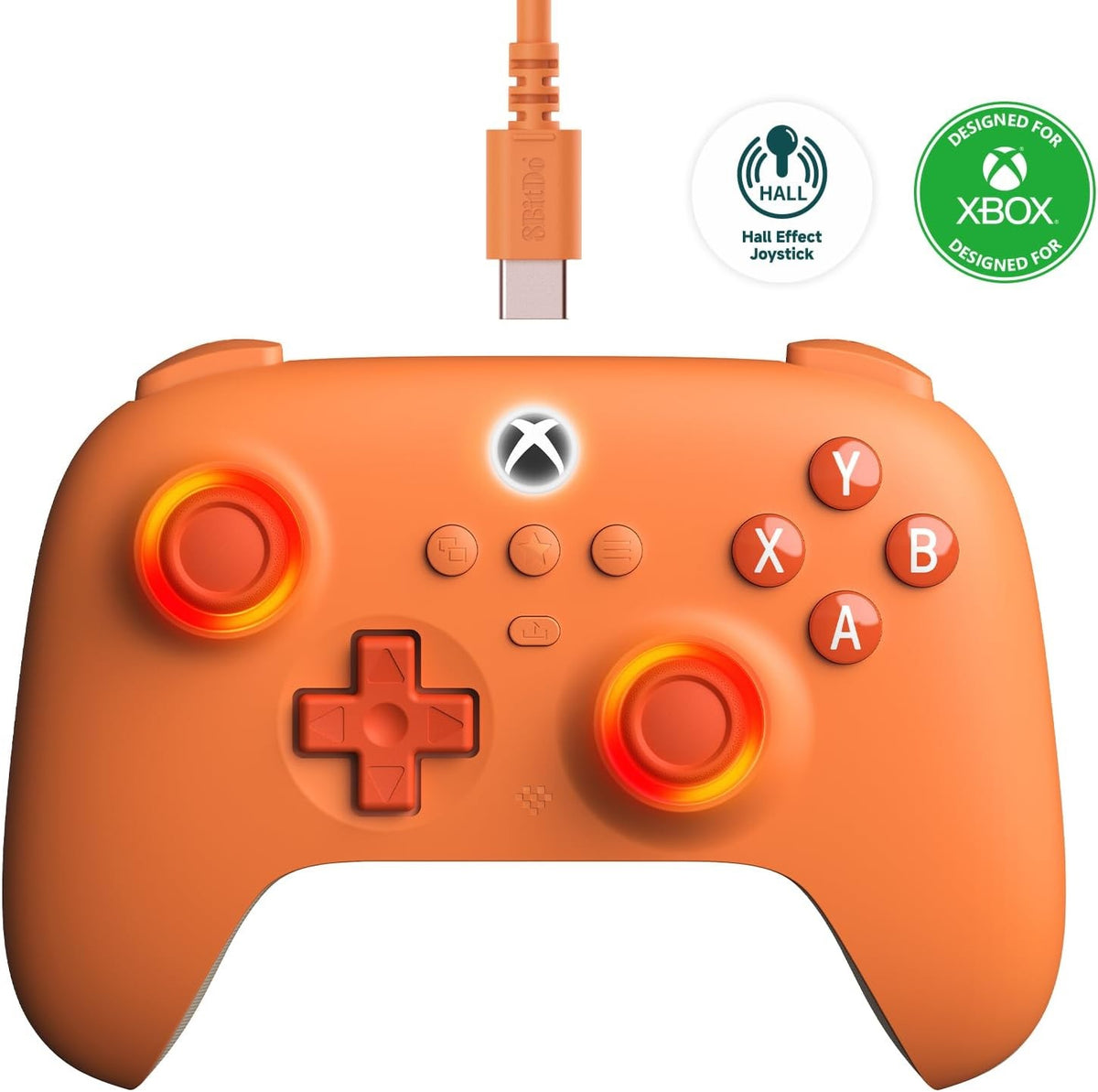 8Bitdo Ultimate C Xbox Wired Gaming Controller (Orange) /Xbox (Xbox)