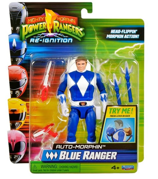 Power Rangers - Auto Morphin Ranger Figure Blue Ranger (Toys)