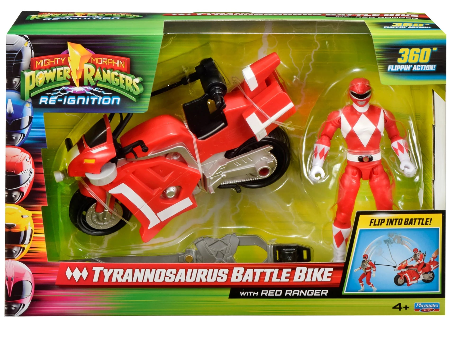 Power Rangers - Battle Bike With Red Ranger (Toys)