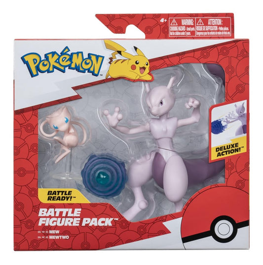 Pokemon - PKW - 2 Figure Pack - 4.5 inch Mewtwo, 2 inch Mew (WMT) (Toys)
