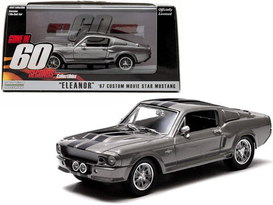 Greenlight Collectibles – 1/43 Gone in 60 Seconds (2000) - 1967 Ford Mustang Shelby GT 500 Eleanor  (Diecast Model Car)