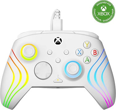 PDP Afterglow Wave Wired Controller (White) (Xbox Series X)