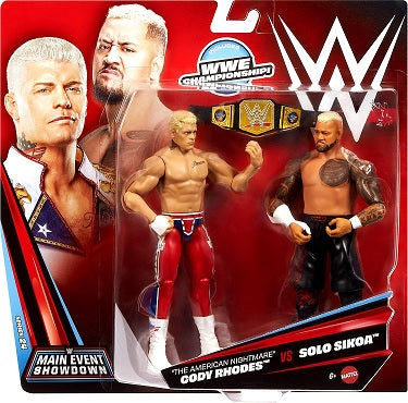 WWE - 2-pack Cody Rhodes vs Solo Sikoa Figure (Toys)