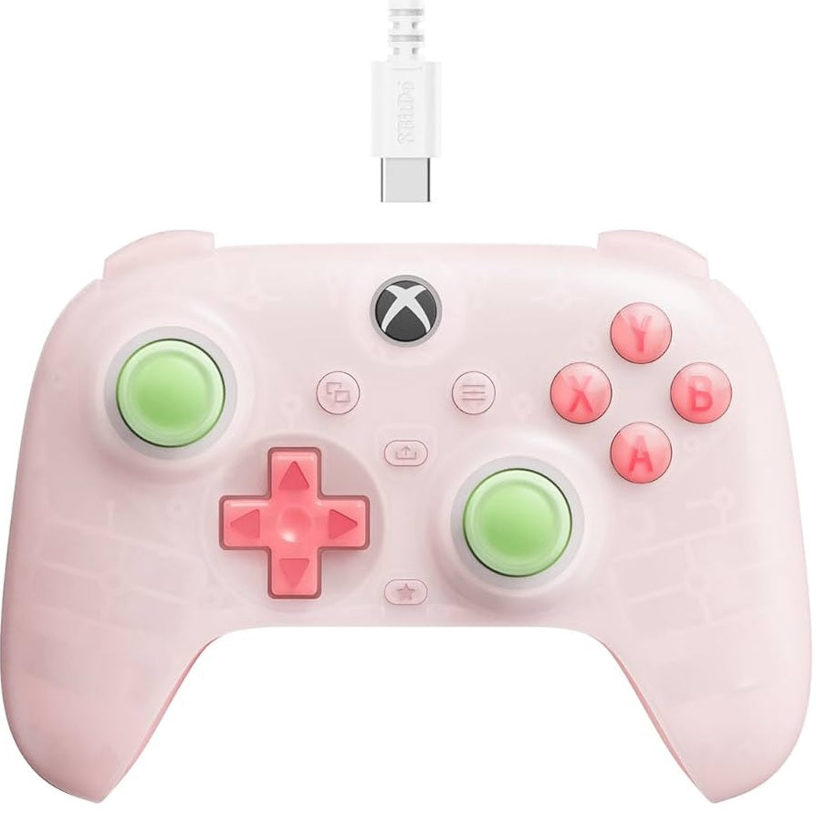 8BitDo Ultimate Mini Wired Controller For Xbox Series X & PC (Translucent Pink) (Xbox Series X)