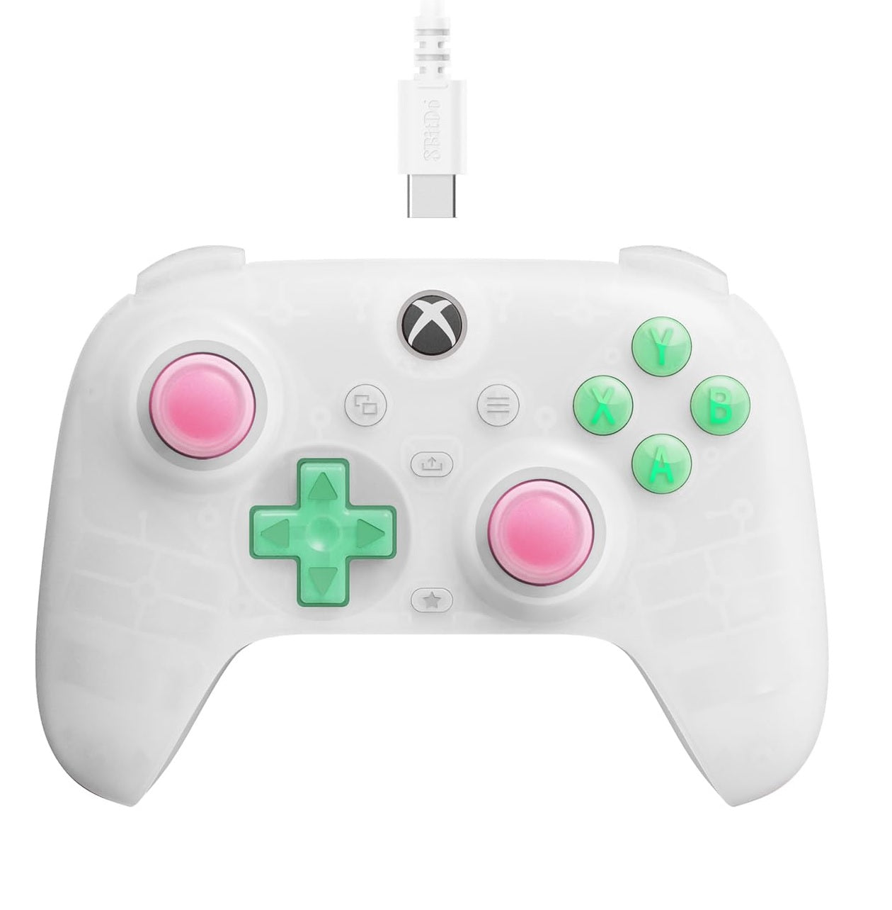 8BitDo Ultimate Mini Wired Controller For Xbox Series X & PC (Translucent White) (Xbox Series X)