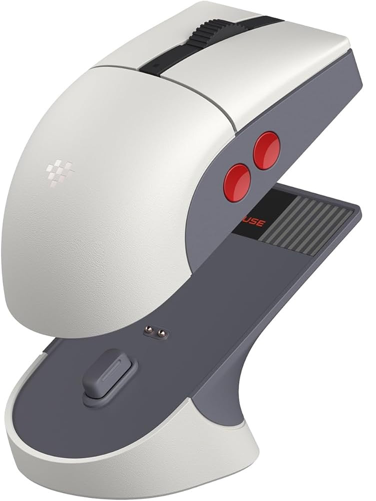 8BitDo Retro R8 Mouse with Charging Dock (Nintendo Edition) (PC)
