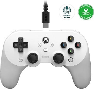 8BitDo Pro 2 Wired Controller (White) (Xbox Series X)