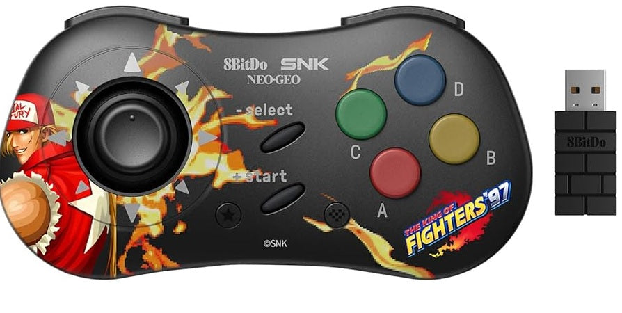 8BitDo X SNK NeoGeo Wireless Controller For PC, Android & NEOGEO Mini (Terry Bogard) (Retro)