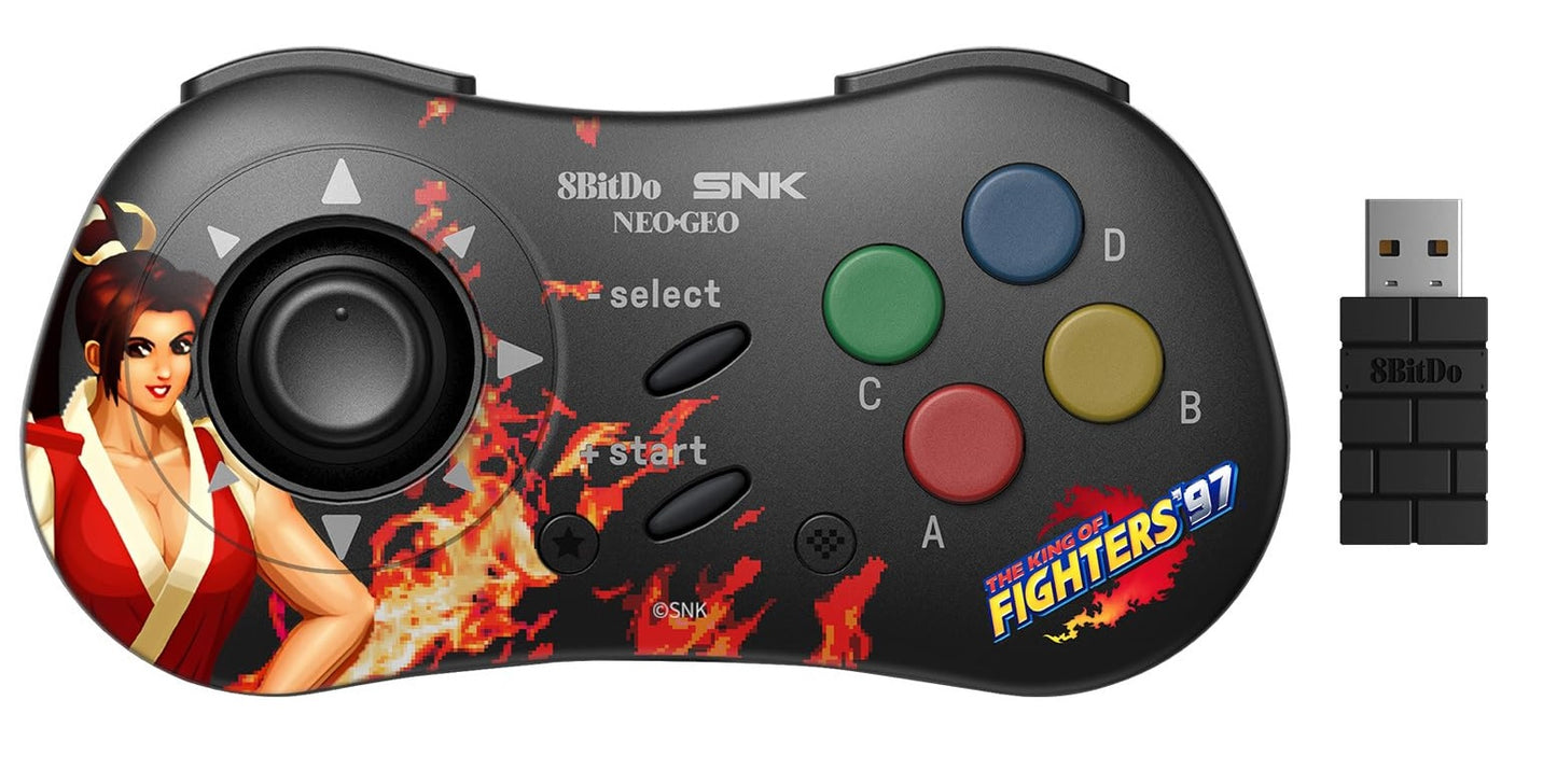 8BitDo X SNK NeoGeo Wireless Controller For PC, Android & NEOGEO Mini (Mai Shiranui) (Retro)