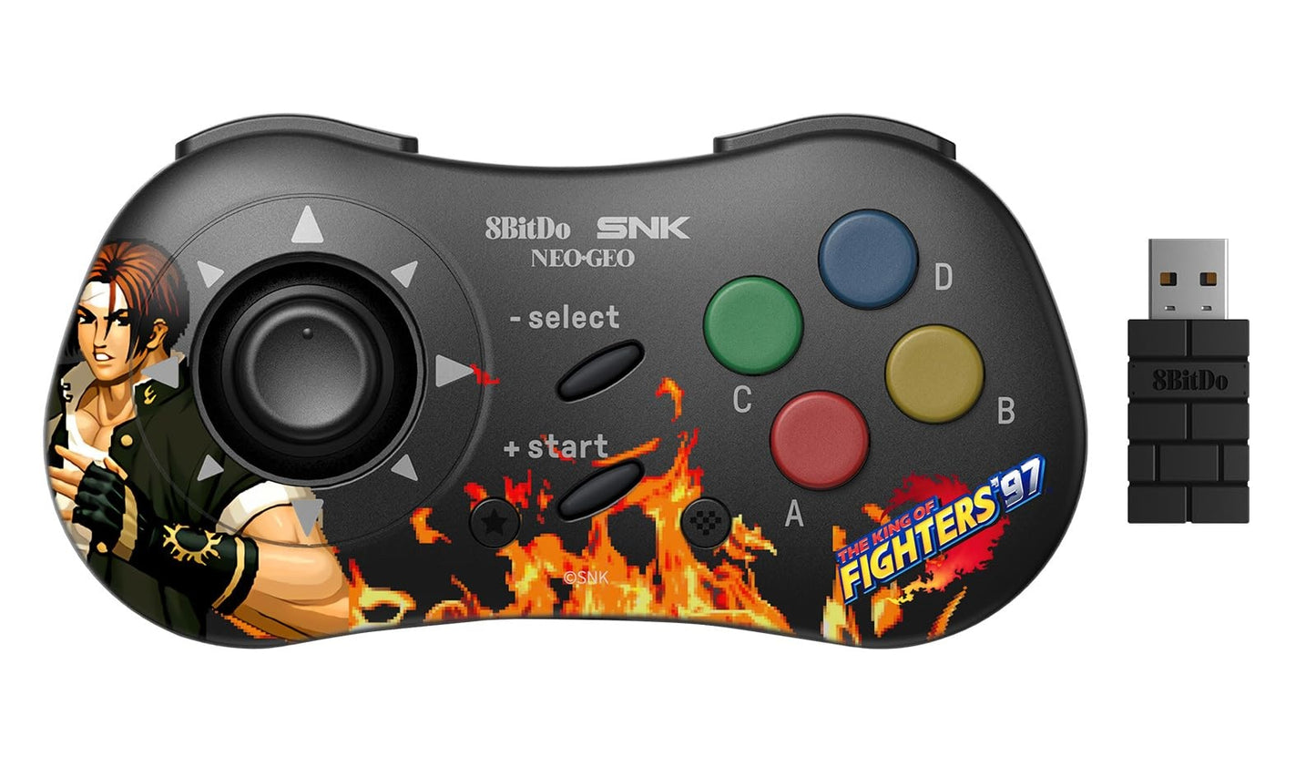 8BitDo X SNK NeoGeo Wireless Controller For PC, Android & NEOGEO Mini (Kyo Kusanagi) (Retro)