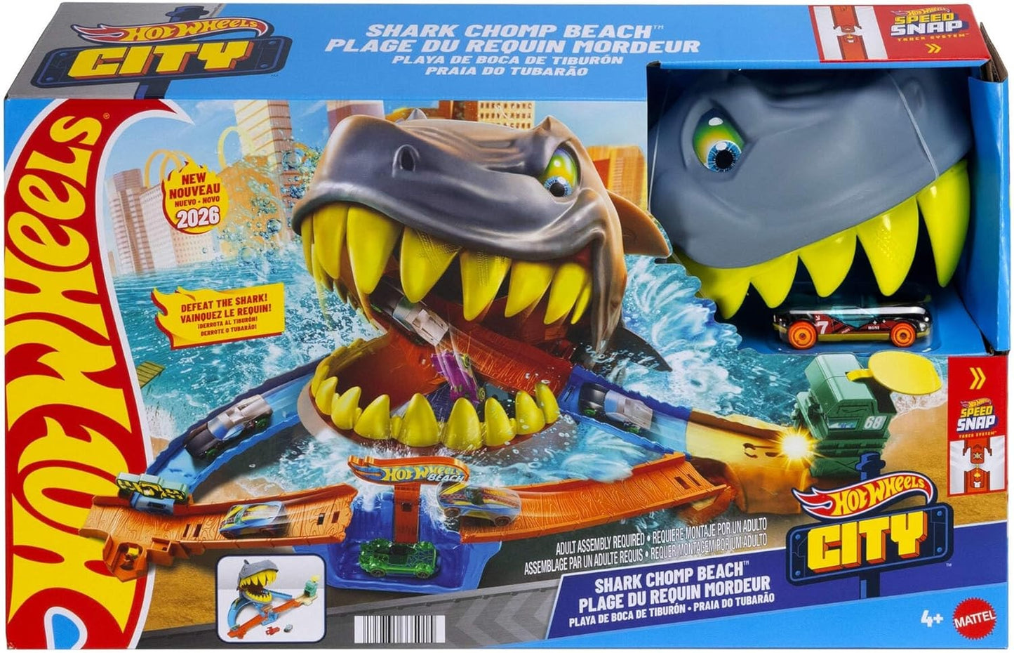 Hot Wheels - City Shark Beach Playset (Toys)