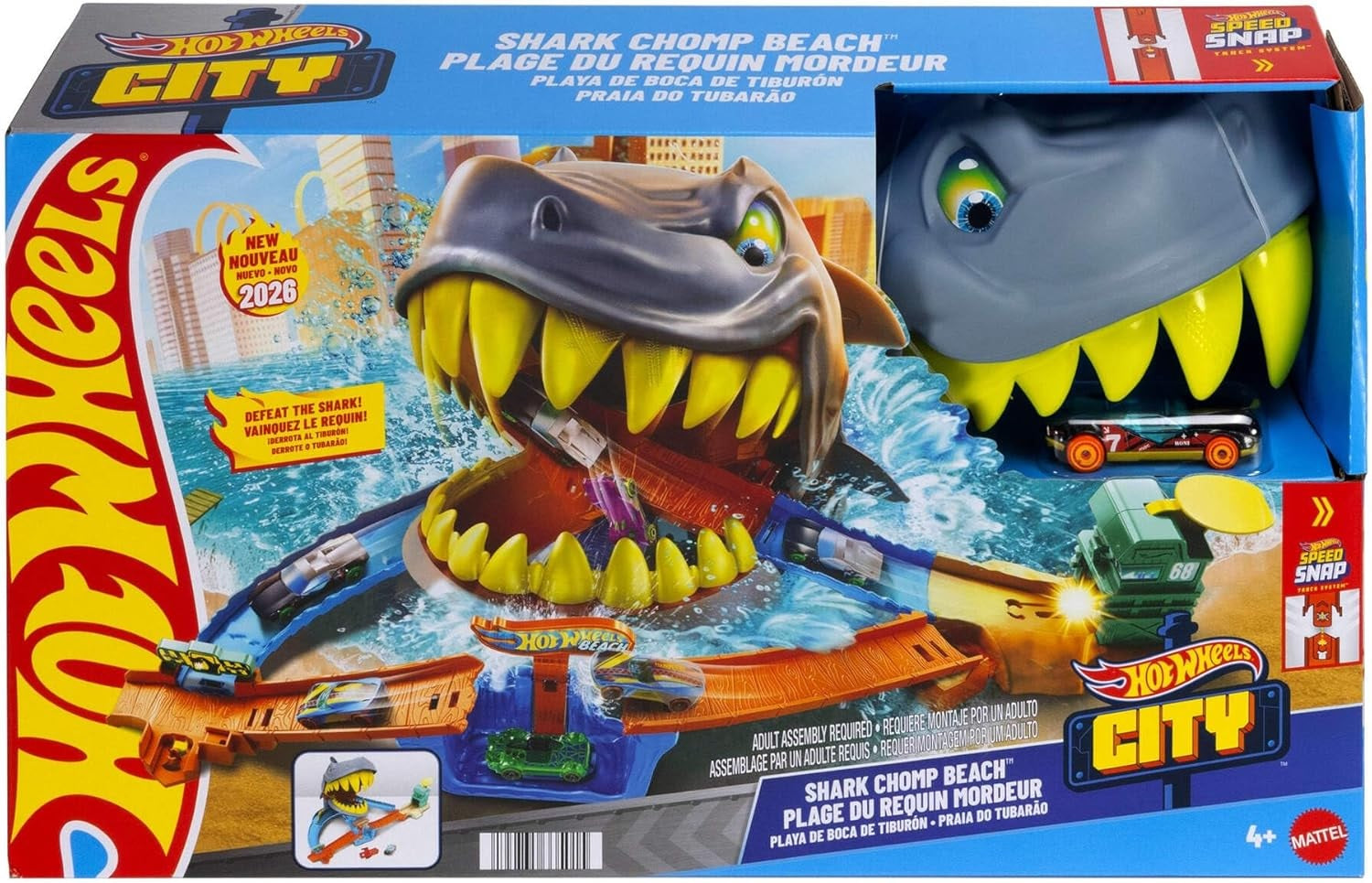 Hot Wheels - City Shark Beach Playset (Toys)