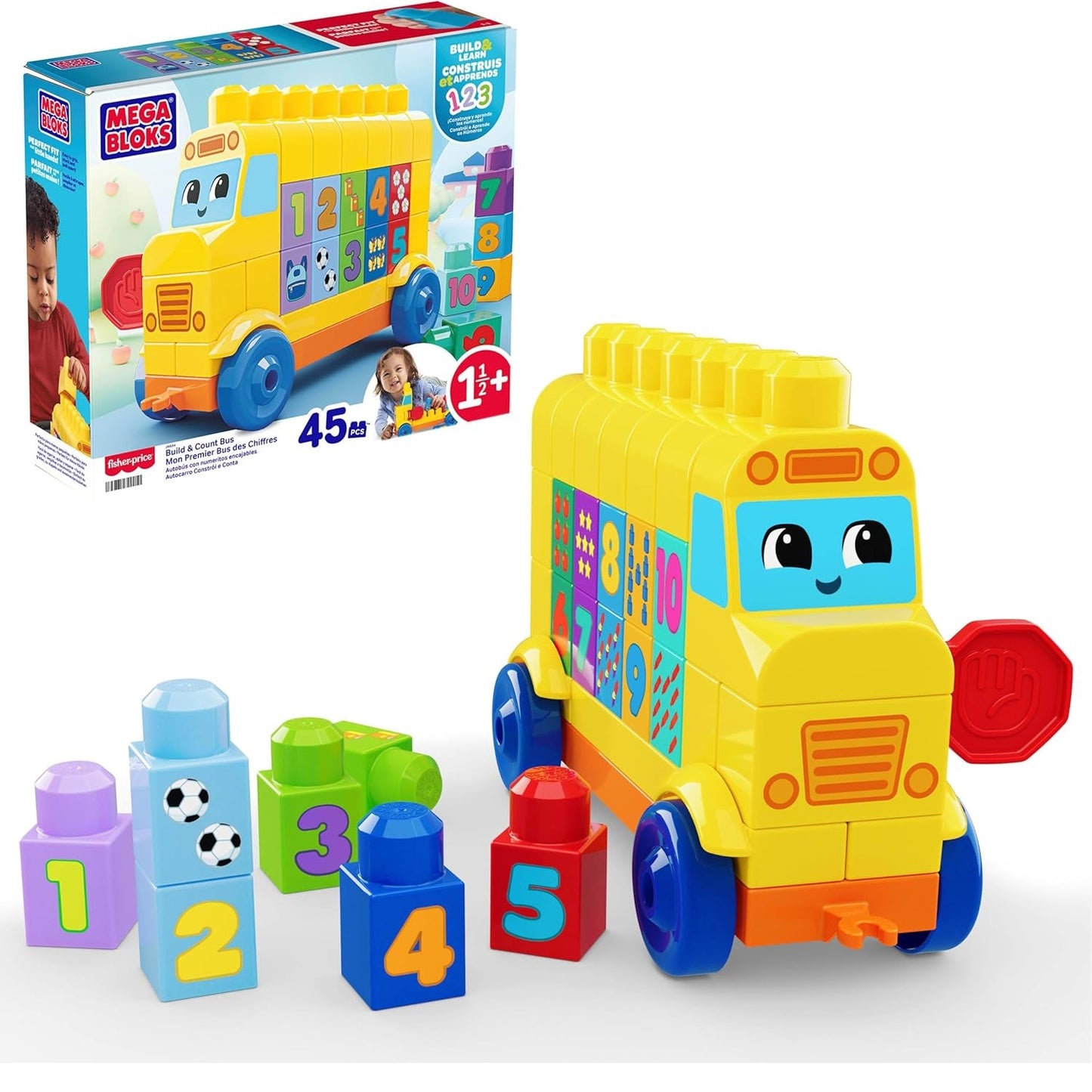 Mega Bloks - Build & Count Bus (Toys)
