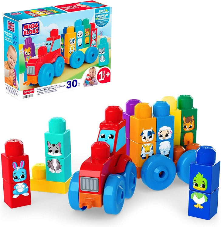 Mega Bloks - Build & Match Animal Tractor (Toys)