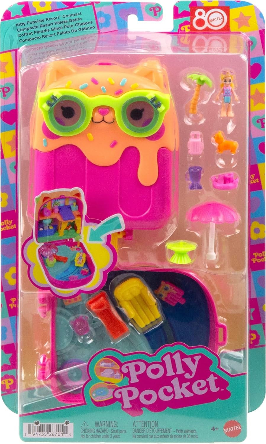 Polly Pocket - Core Compact: Watermelon Gumball Kitty (Toys)