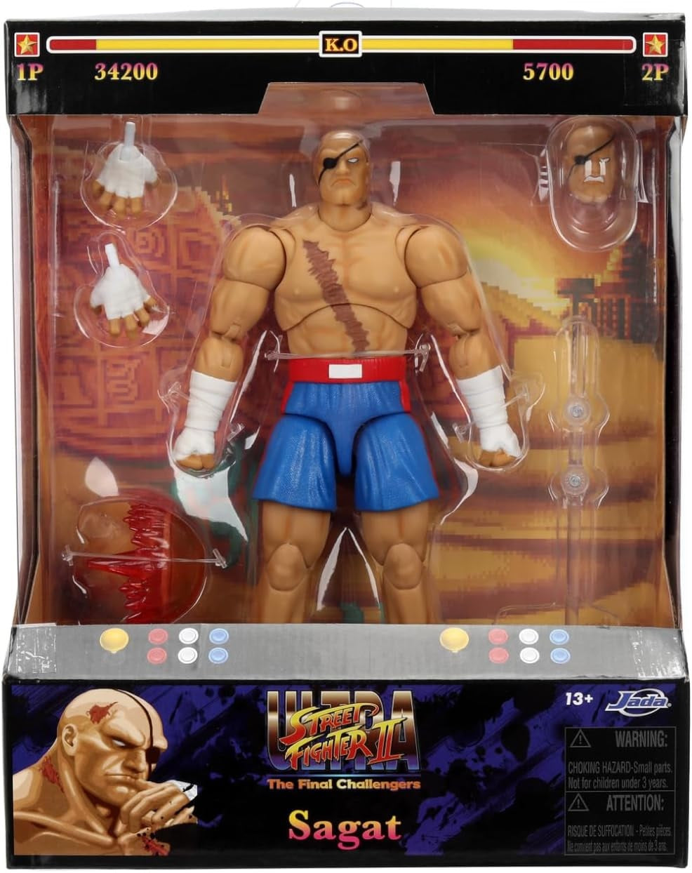 Jada - Street Fighter Sagat 6" Deluxe Collector Figure (Toys)