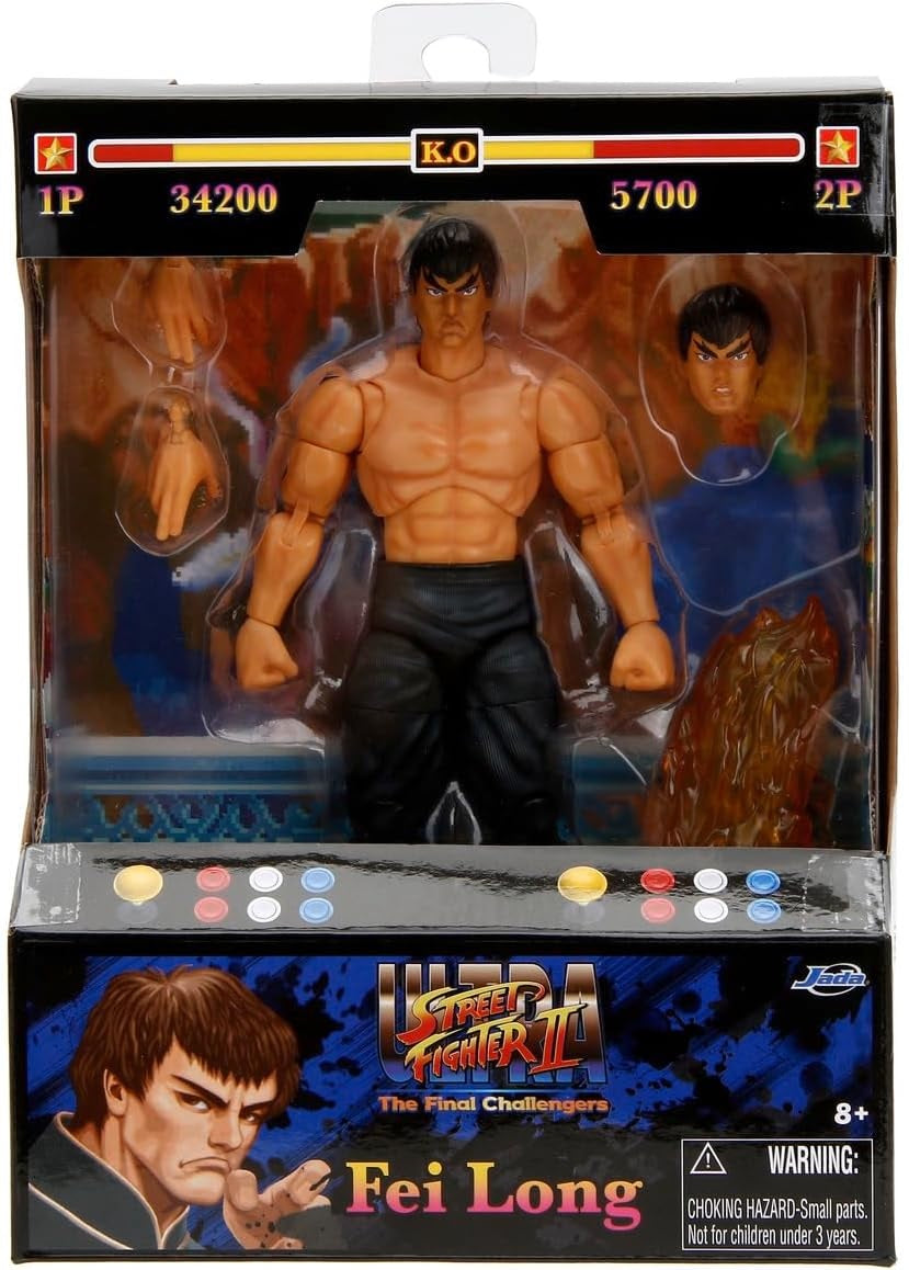Jada - Street Fighter Fei Long 6" Deluxe Collector Figure (Toys)
