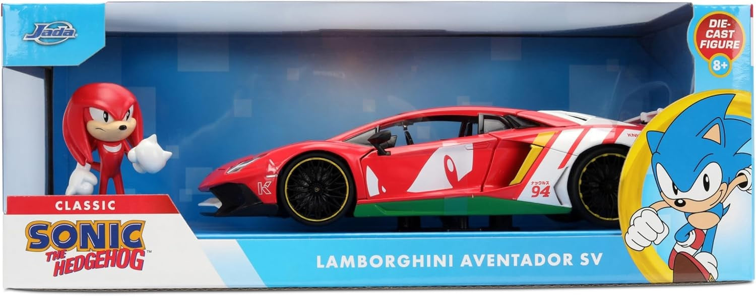 Jada - Knuckles Lamborghini Aventador w/Knuckles Die-Cast 1:24 (Toys)