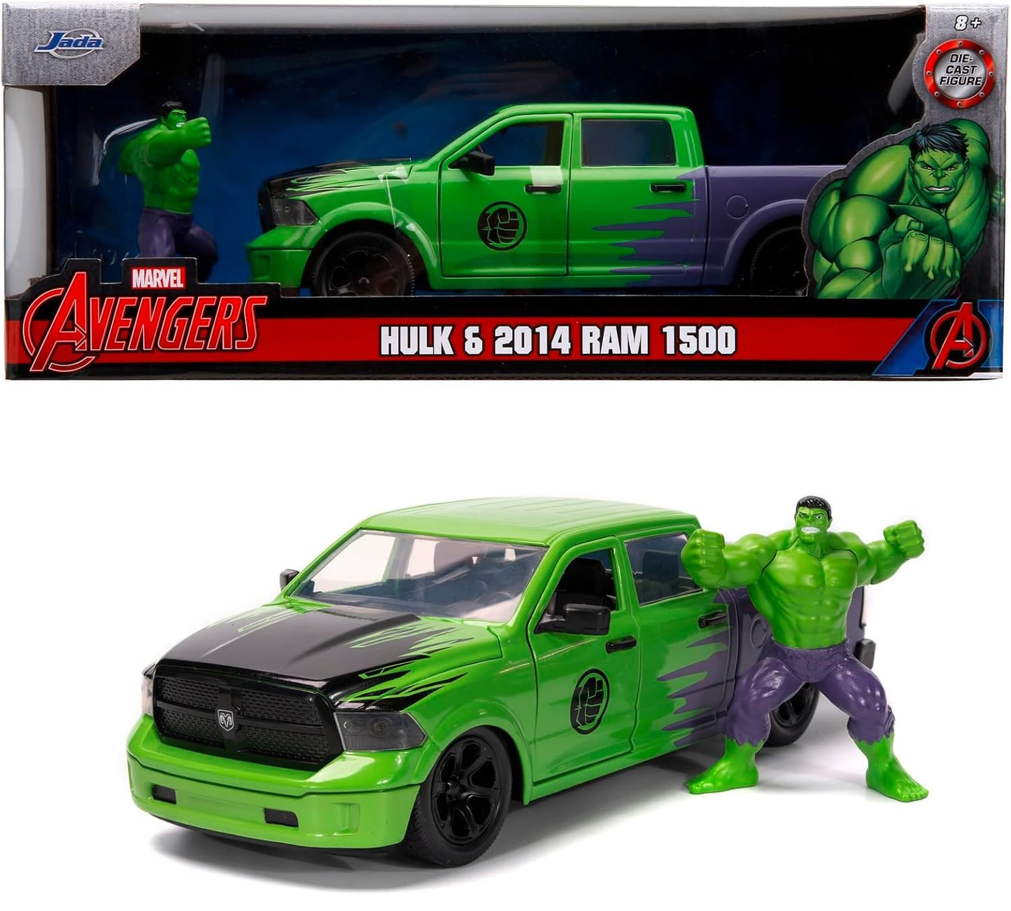 Jada - Marvel 2014 Ram 150 w/Hulk Figure Die-Cast 1:24 (Toys)