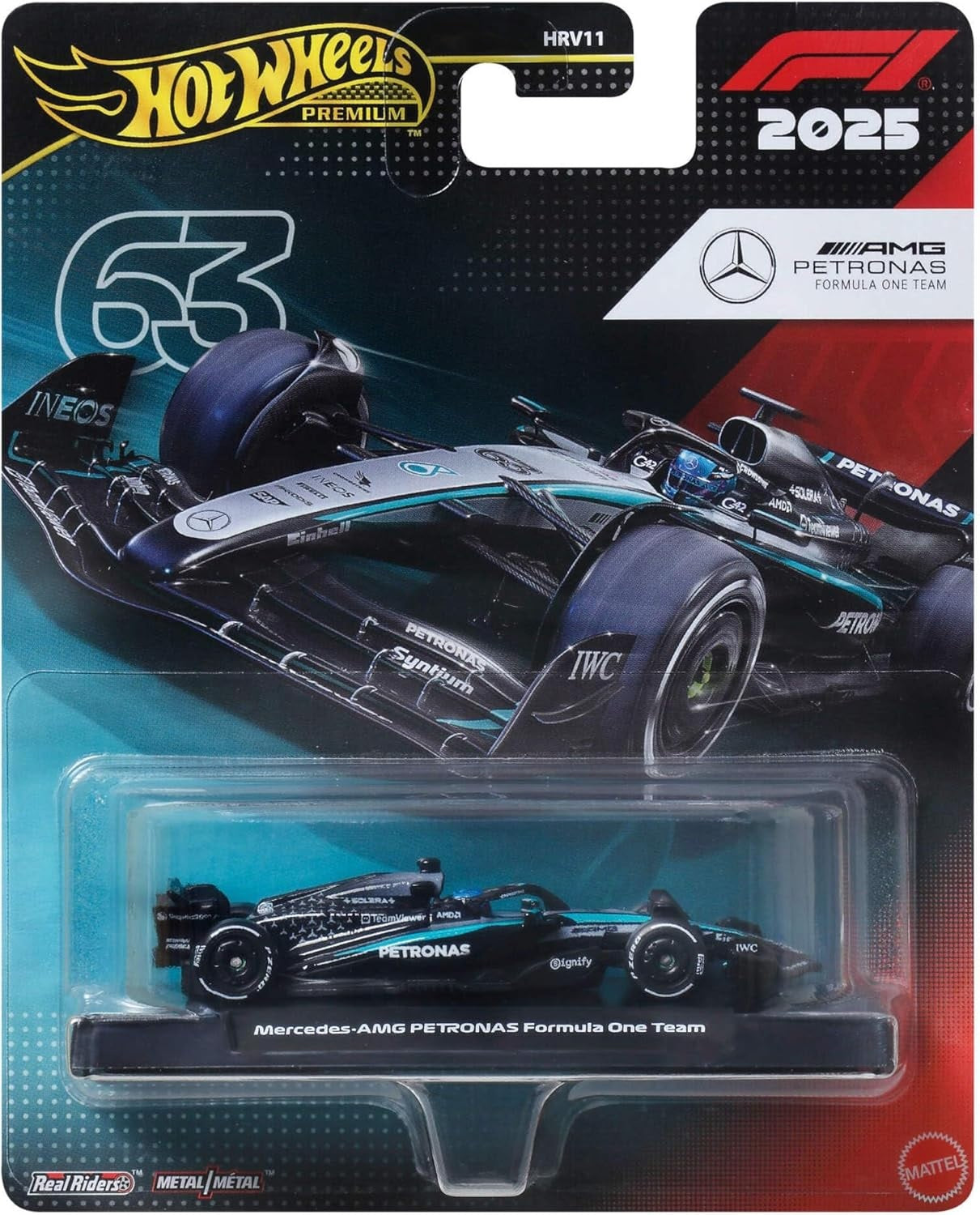 Hot Wheels - F1 2025 - Mercedes-AMG Petronas Formula 1 Team (63) (Toys)