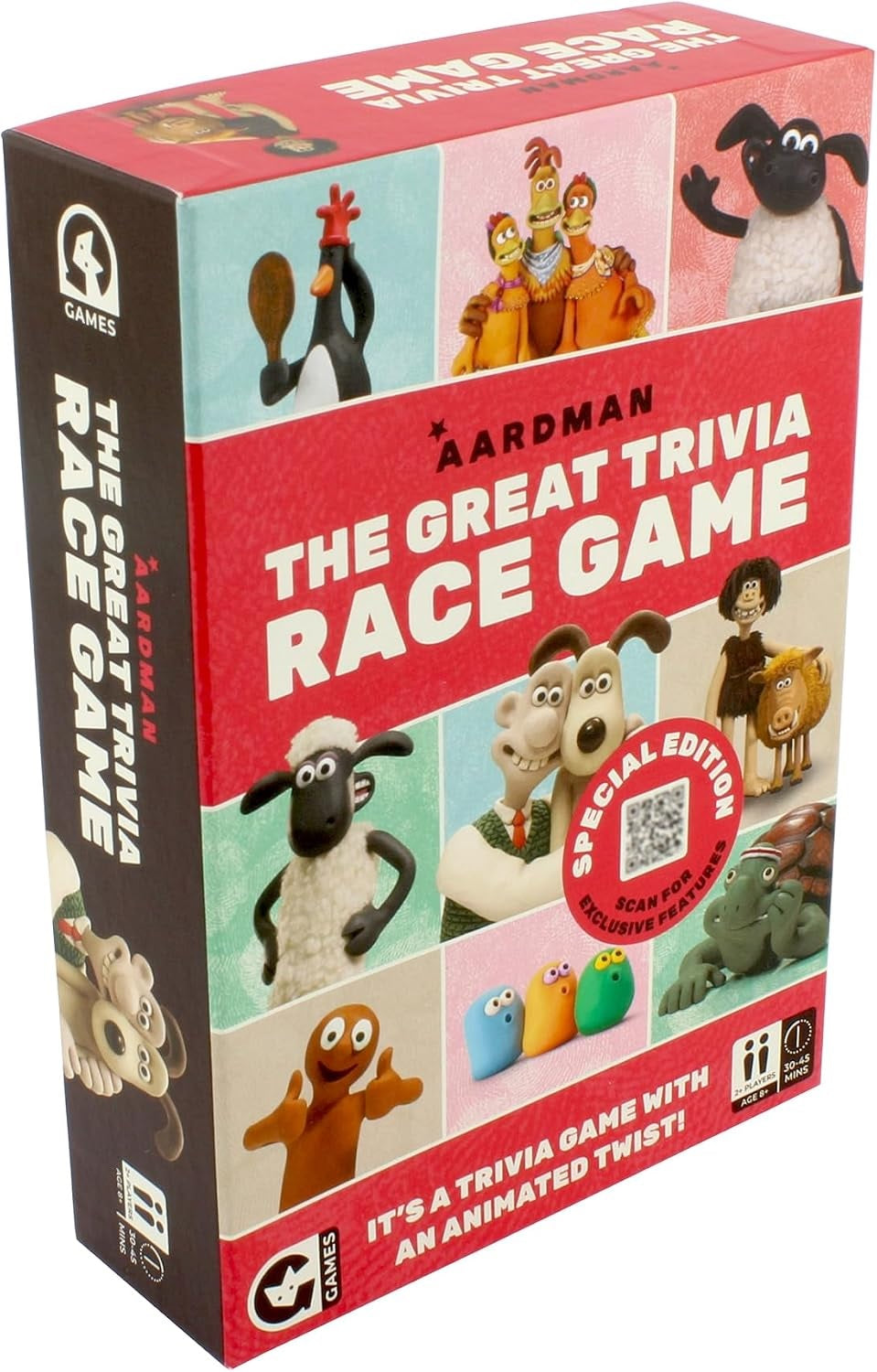 Ginger Fox - Aardman Trivia Race Game (Board Games)