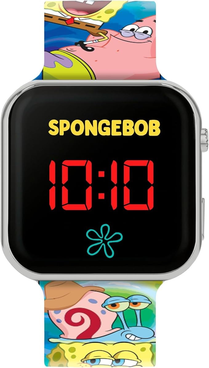 Peers Hardy - LED Strap Watch - Spongebob And Patrick Printed (Merch)