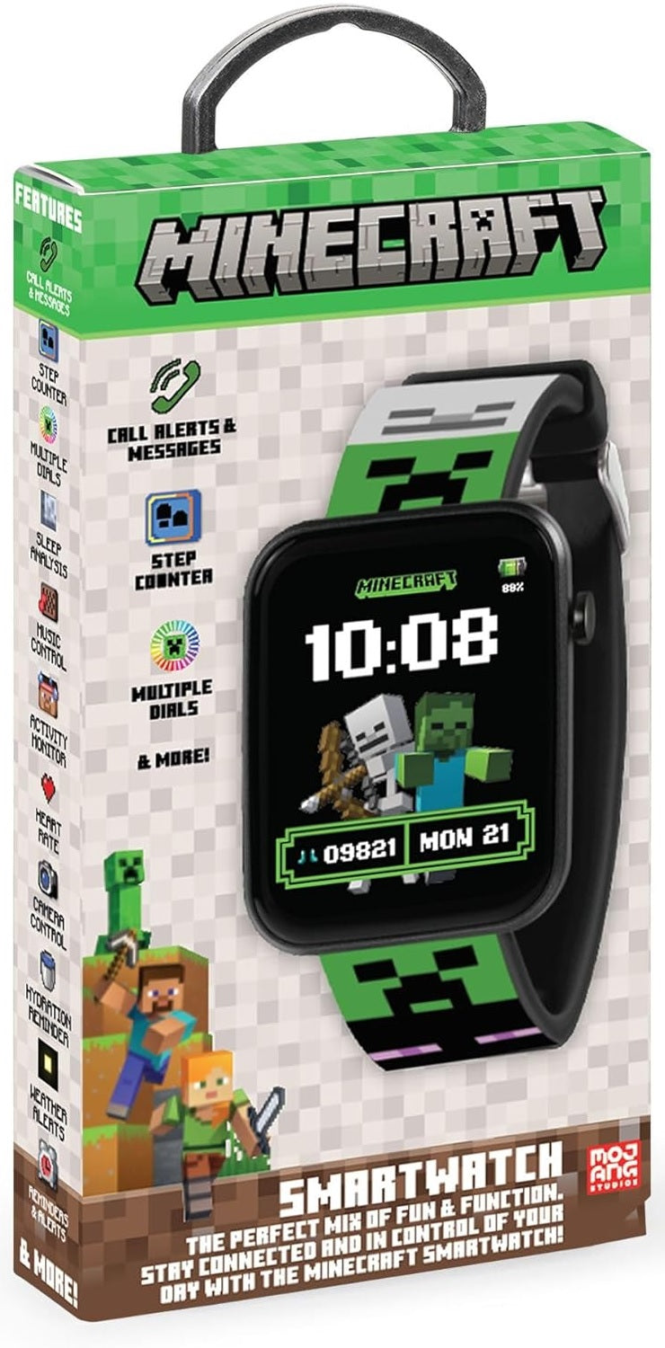 Peers Hardy - Interactive Smart Watch - Minecraft Printed Strap (Merch)