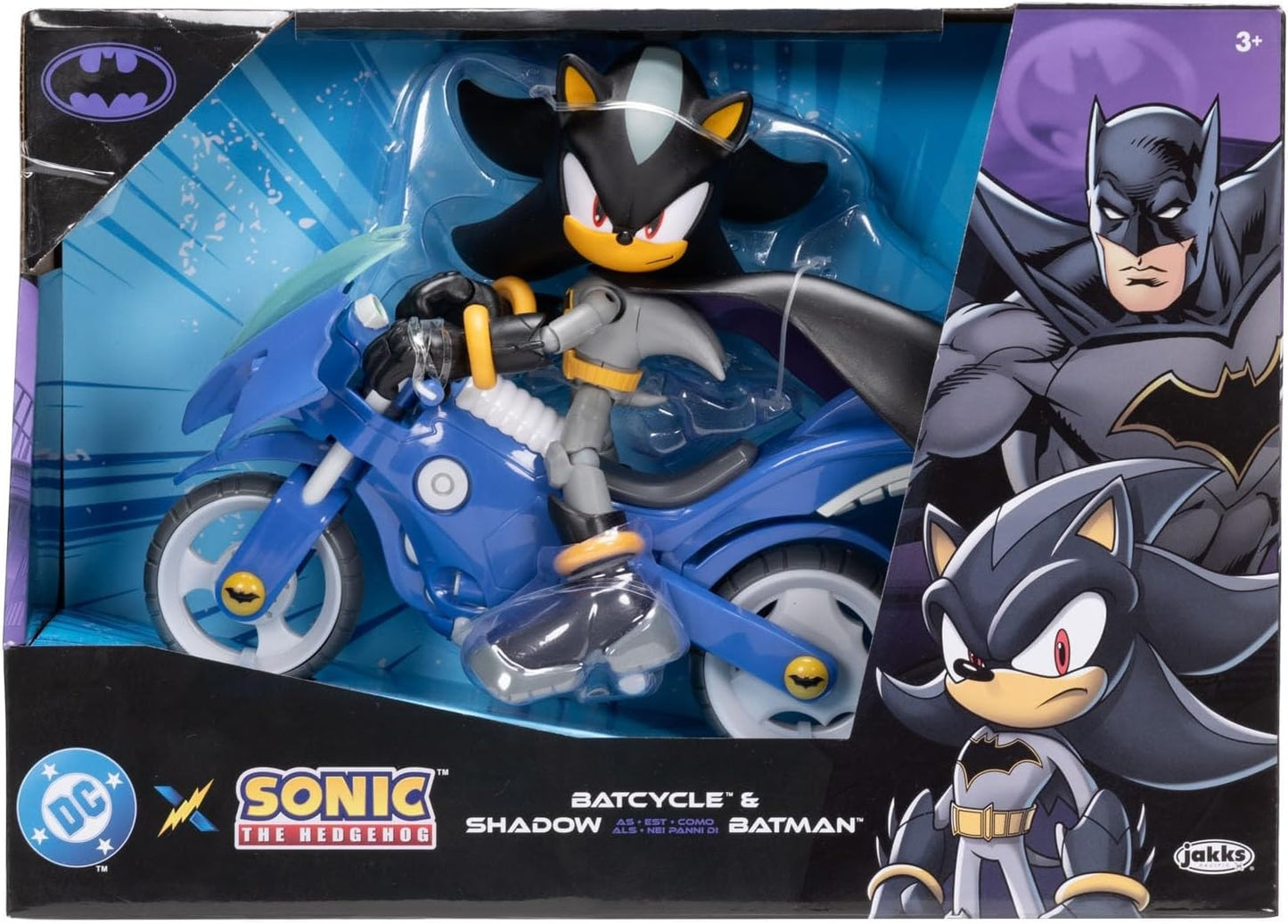 Sonic The Hedgehog : Sonic x DC Shadow with Batcycle (Toys)