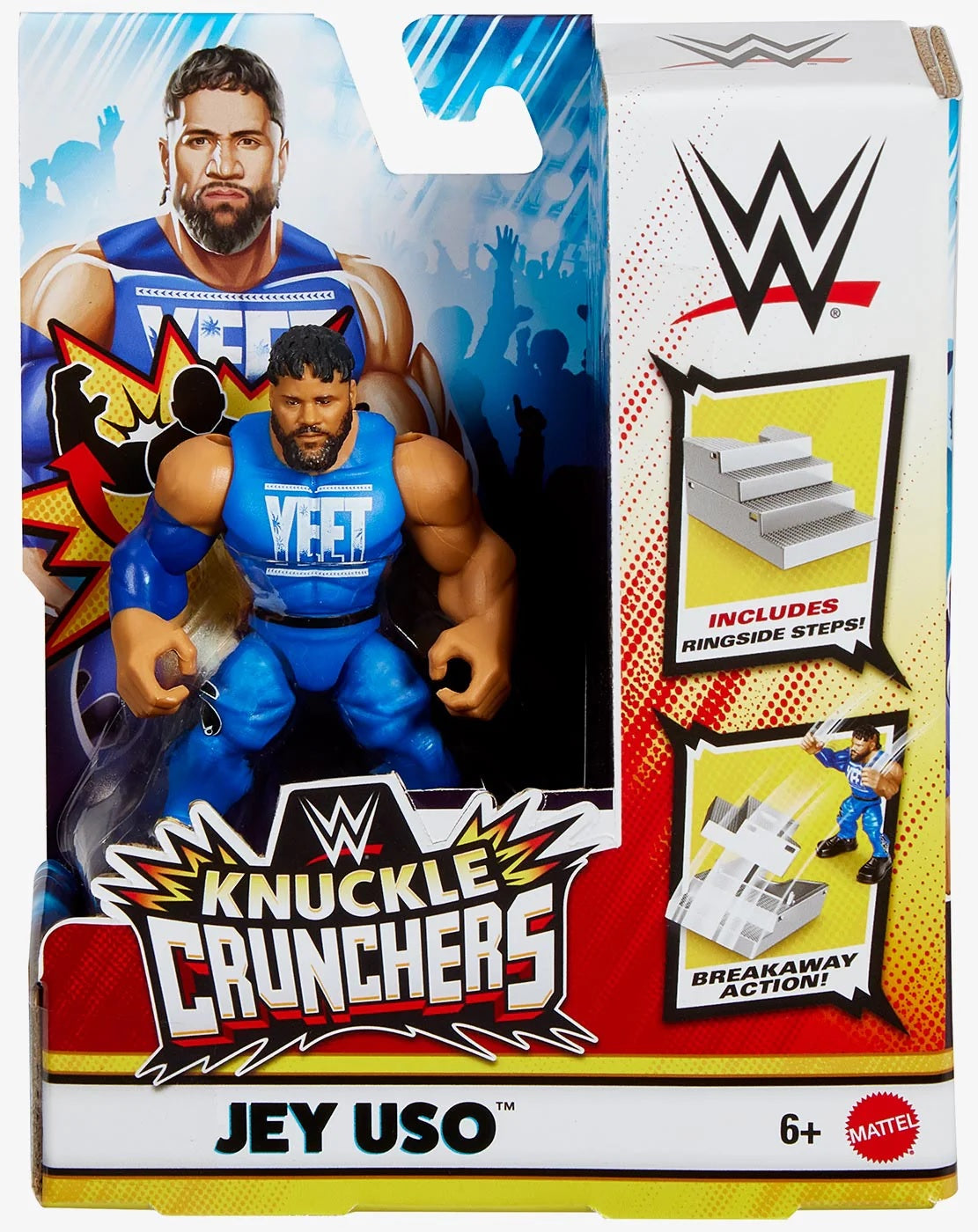 WWE - Knuckle Crunchers Figure - Jey Uso (Toys)