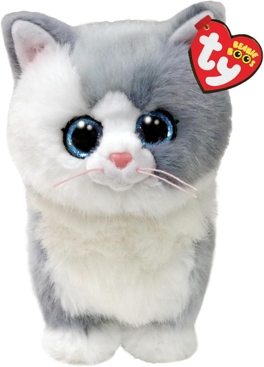 Ty - Beanie Boos - Furley Cat Grey/White (Plush)
