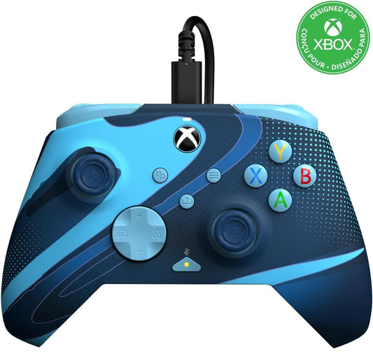 PDP Rematch Glow Wired Controller (Blue Tide) (Xbox Series X/S)