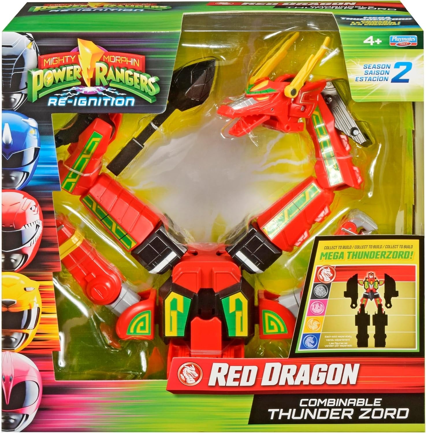 Power Rangers - Deluxe Combinable Thunderzord - Red Dragon (Toys)