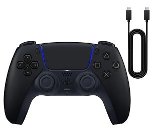 Sony DualSense Controller - Midnight Black + USB-C Cable (PS5)
