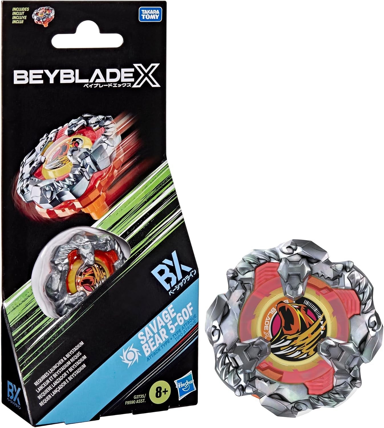 Beyblade X - Savage Bear 5-60F (Attack) (Toys)