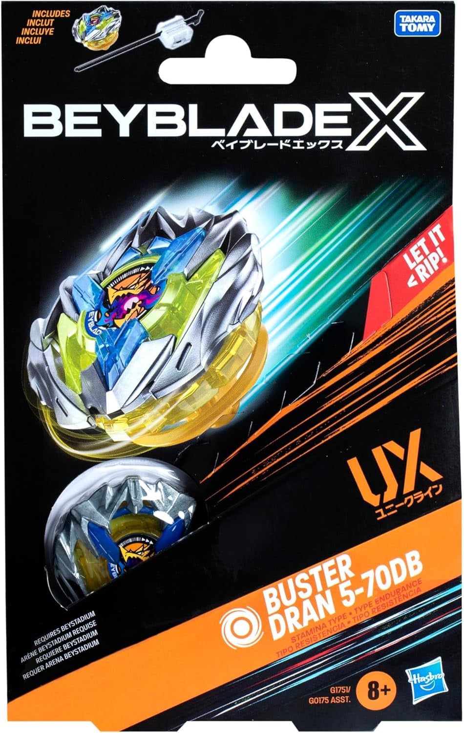 Beyblade X - Buster Dran 8-70DB (Attack) (Toys)