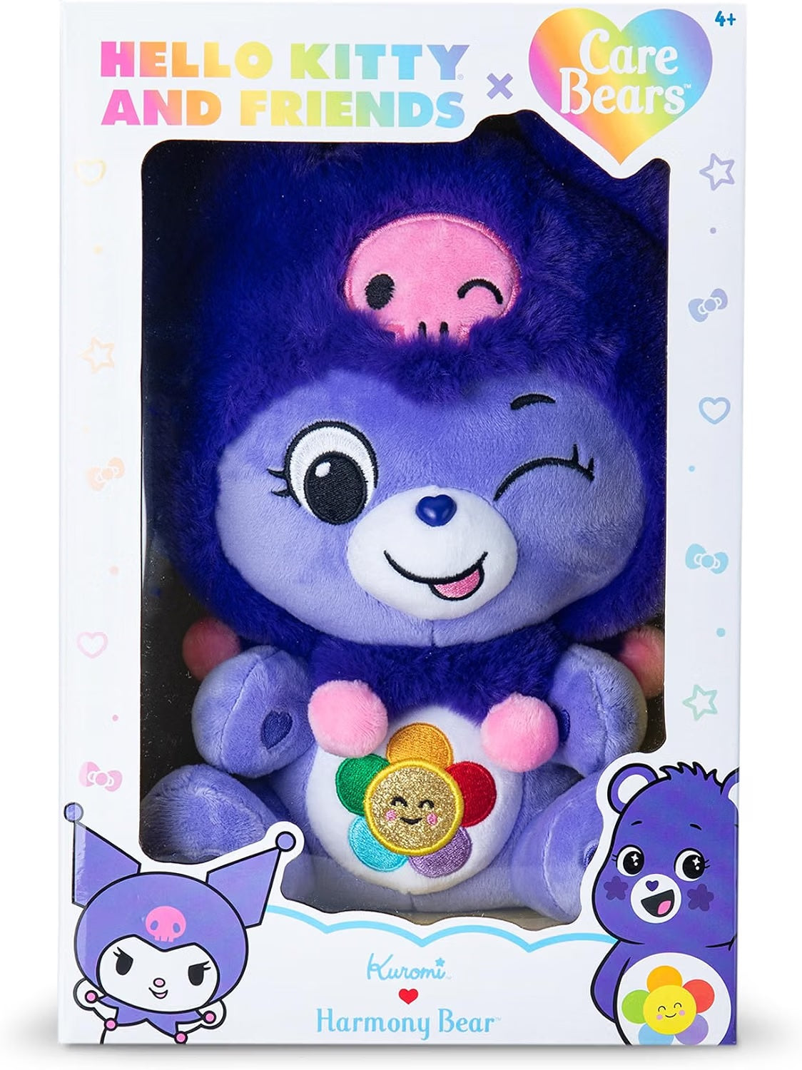 Care Bears - 25cm Plush - Care Bears x Hello Kitty (Harmony Bear as Kuromi) (Plush)