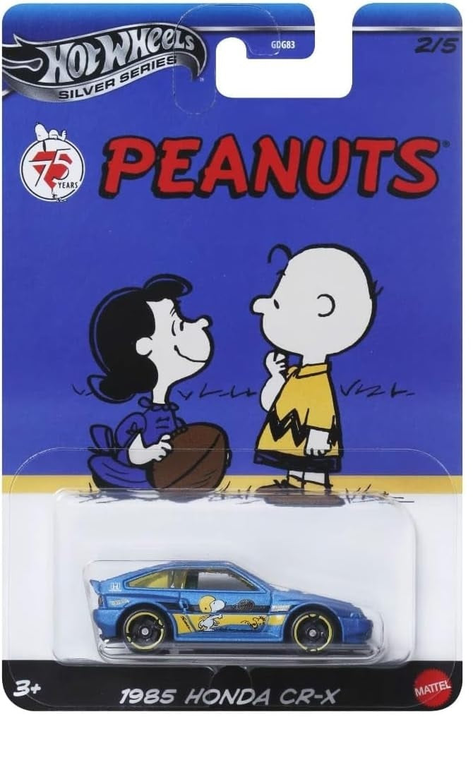 Hot Wheels - Silver Series - Peanuts (1985 Honda CR-X) (Toys)
