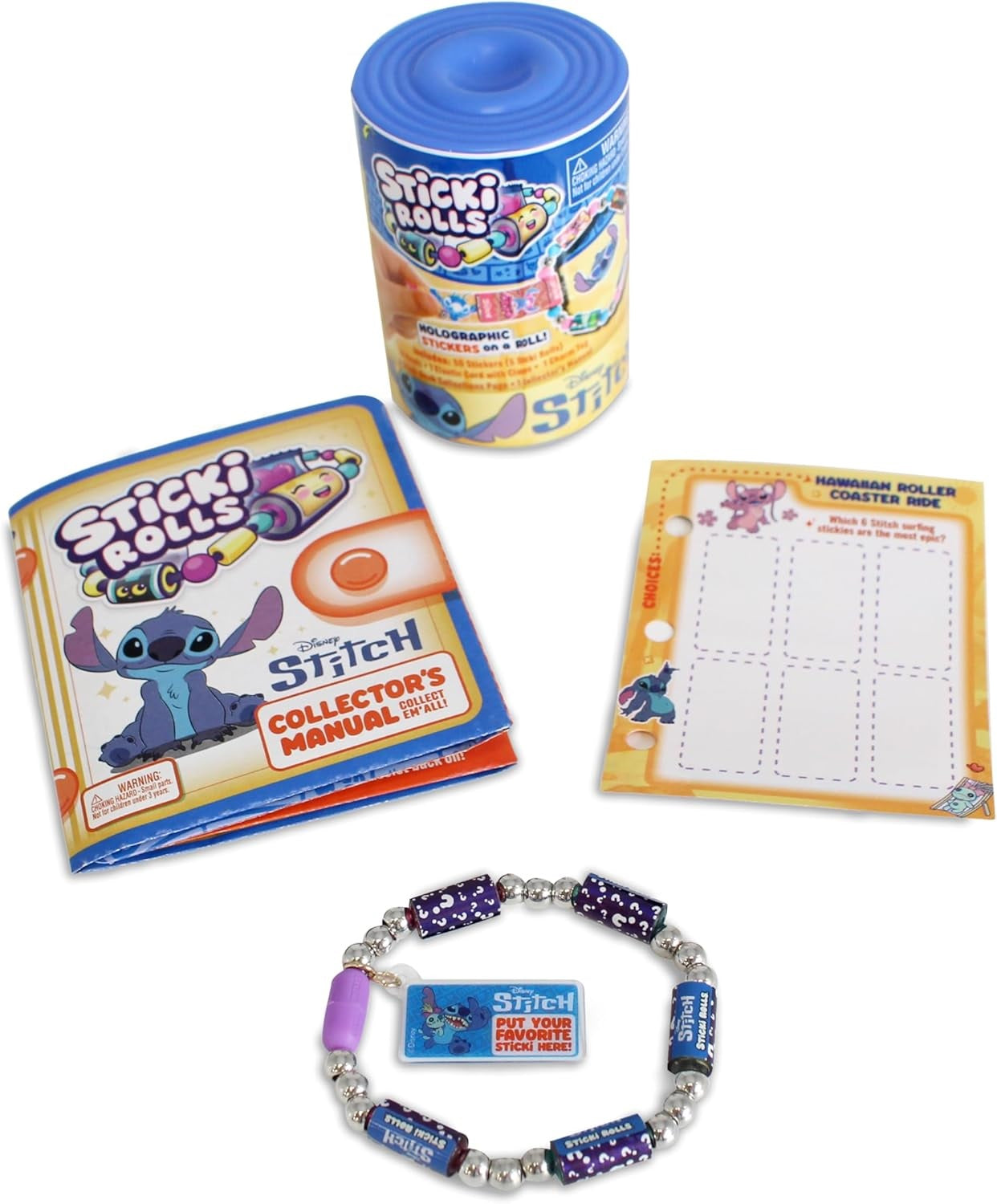 Sticki Rolls - Stitch Sticki Bands Capsule (Toys)