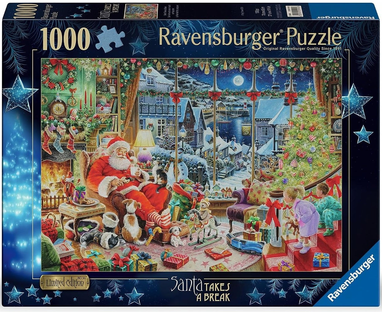 Ravensburger Puzzle -Christmas Limited Ed no 30 - Santa takes a break, (Jigsaw Puzzle)