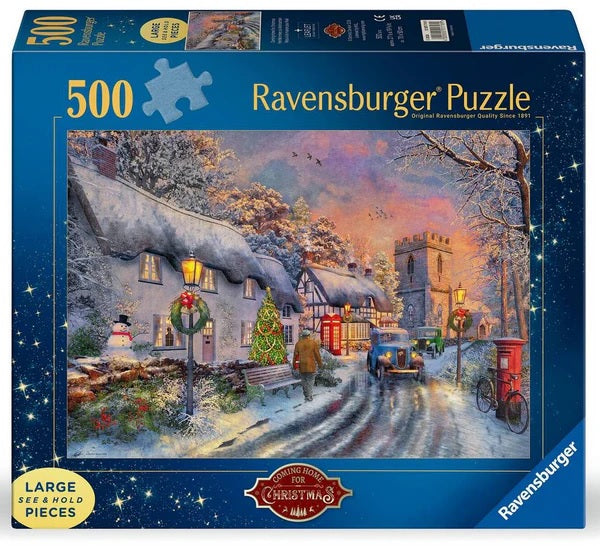 Ravensburger Puzzle - Coming Home for Christmas, 500pc Large Format (Jigsaw Puzzle)