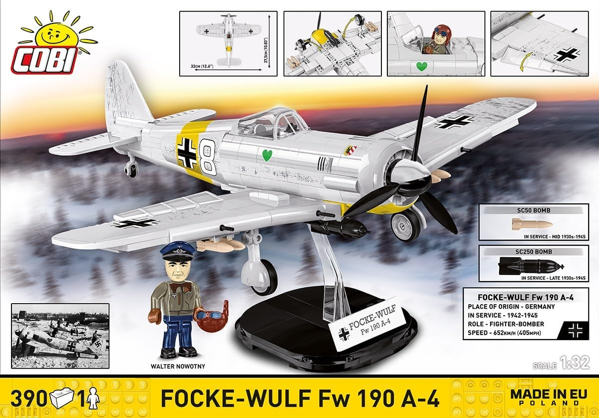 Cobi - World War II - Focke Wulf FW 190 A4 390 pcs (Toys)