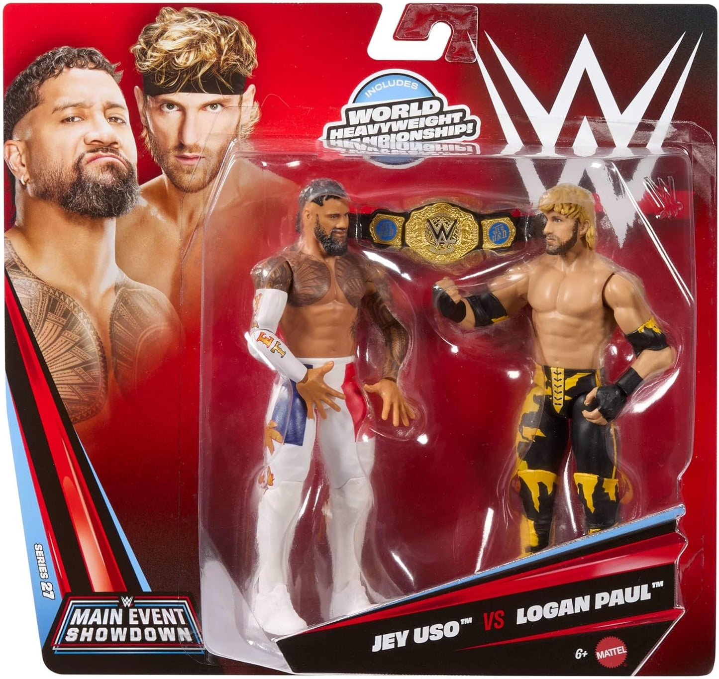 WWE - Main Event Showdown - Jey Uso vs Logan Paul (2 Figure Pack) (Toys)